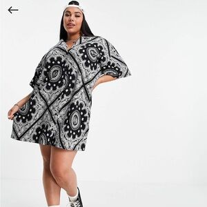 ASOS curve shirt dress
